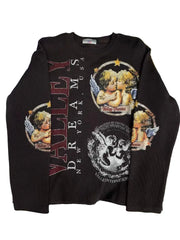 VALLEY DREAMS ANGEL VINTAGE Waffle Knit Long Sleeve Top