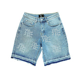 ‘ME’ Rhinestone Denim Shorts