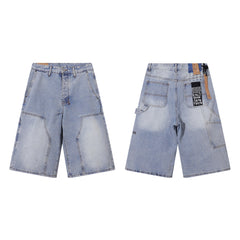 Ksubi Light Wash Baggy Carpenter Denim Jort Shorts
