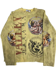 VALLEY DREAMS ANGEL VINTAGE Waffle Knit Long Sleeve Top