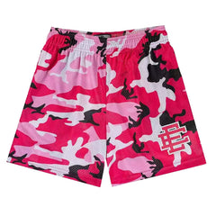 Eric Emanuel Pink Camo Mesh Shorts