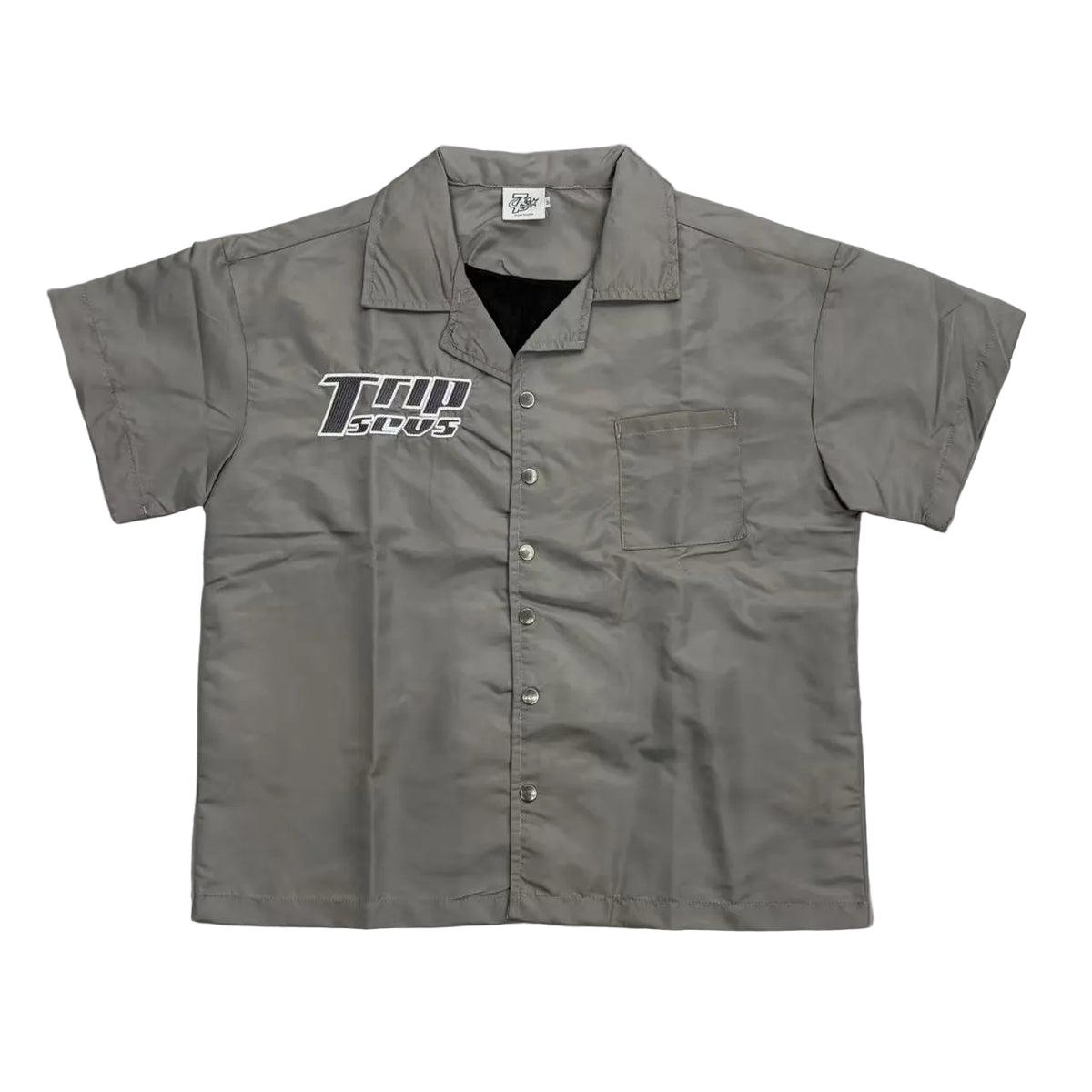 Triple Sevens Grey Logo Short Sleeve Work Shirt
