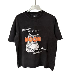 Triple Sevens Owl Noon Miami Vintage Washed Graphic Tee