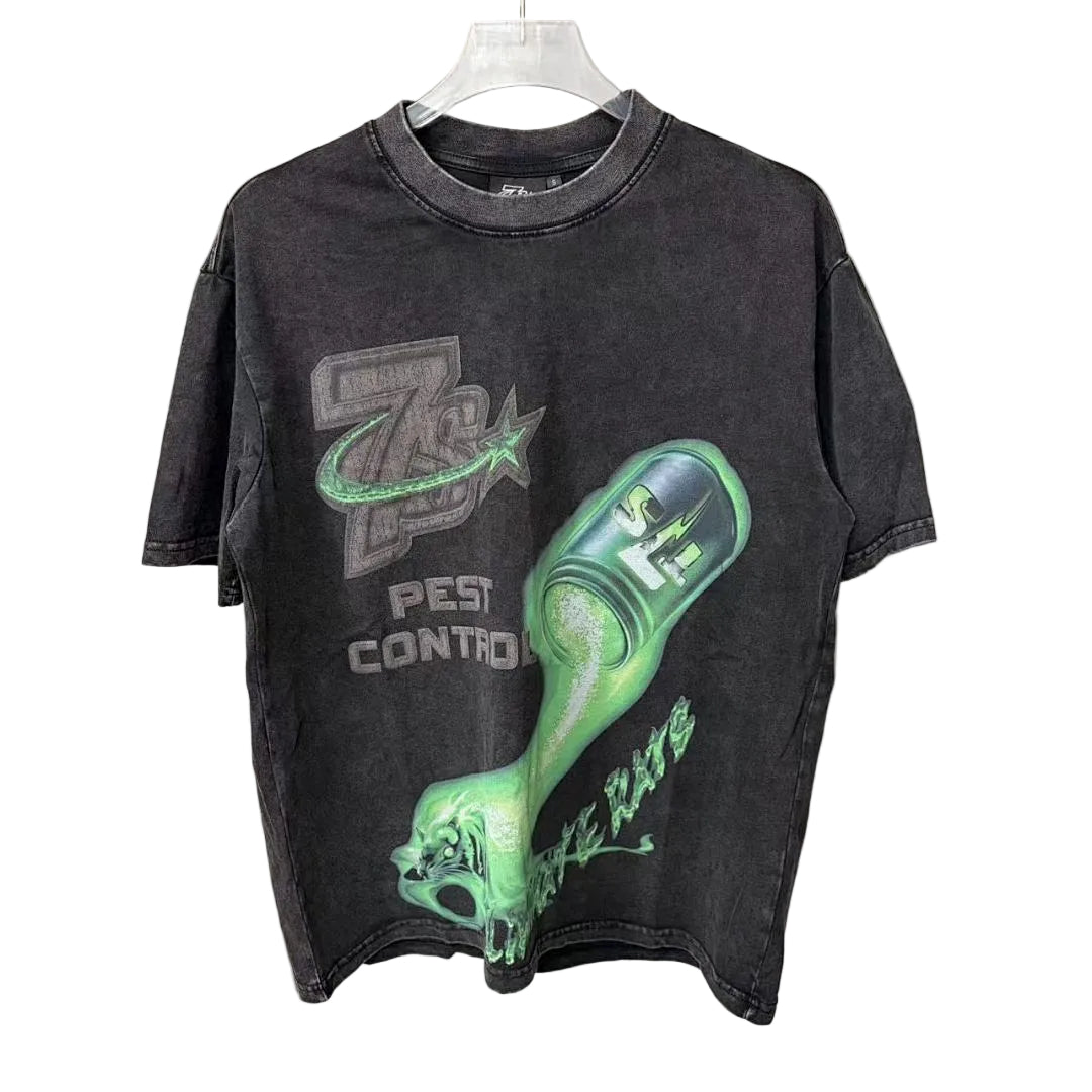 Triple Sevens Pest Control Vintage Wash Graphic Tee