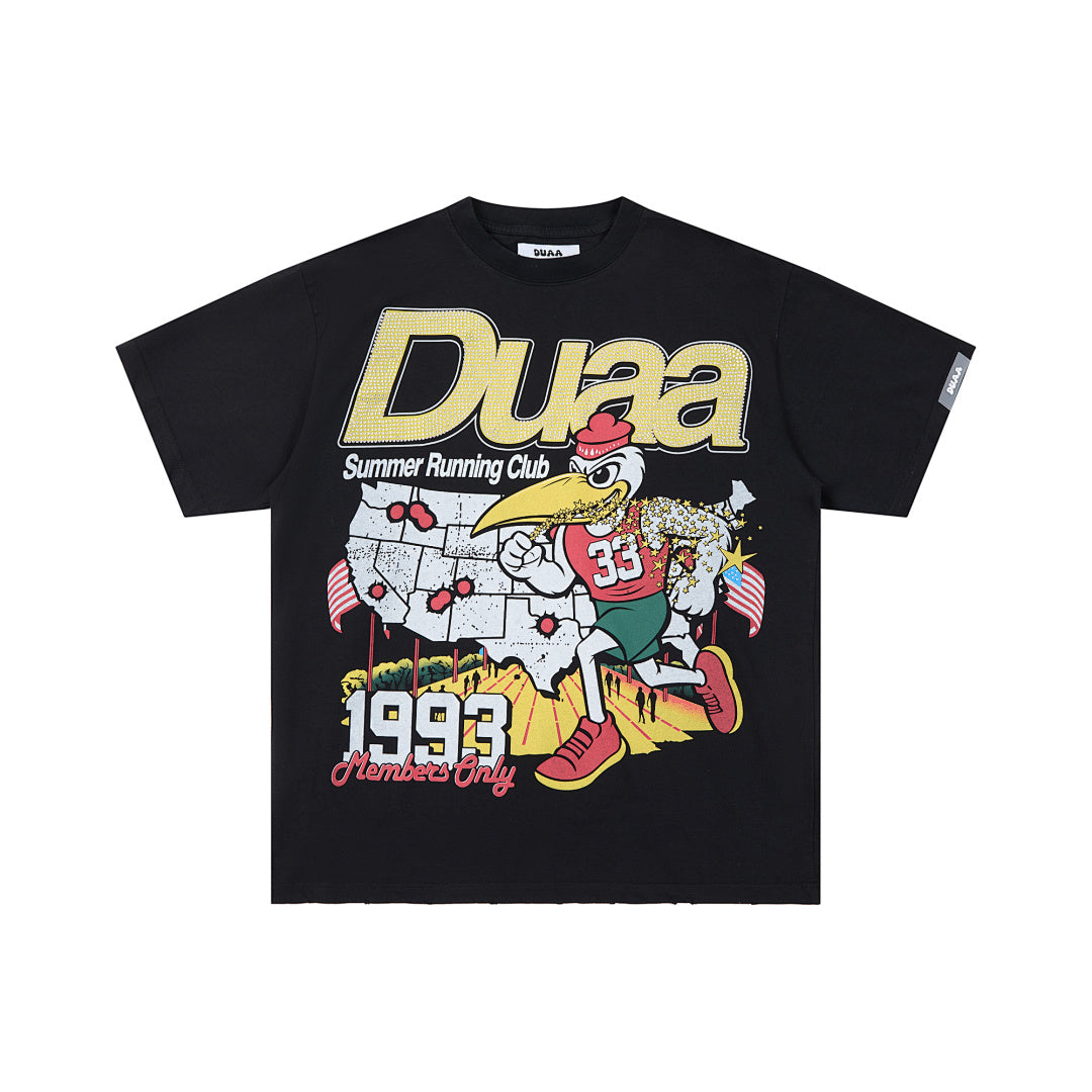DUAA SUMMER RUNNING CLUB 1993 RHINESTONE VINTAGE T‑SHIRT
