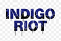 INDIGO RIOT Streetwear Logo 透明背景
